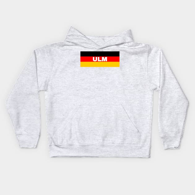 Ulm City in German Flag Kids Hoodie by aybe7elf